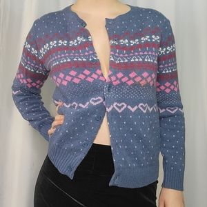 NWOT WoolOvers Amanita Muscaria Cardigan, women's small